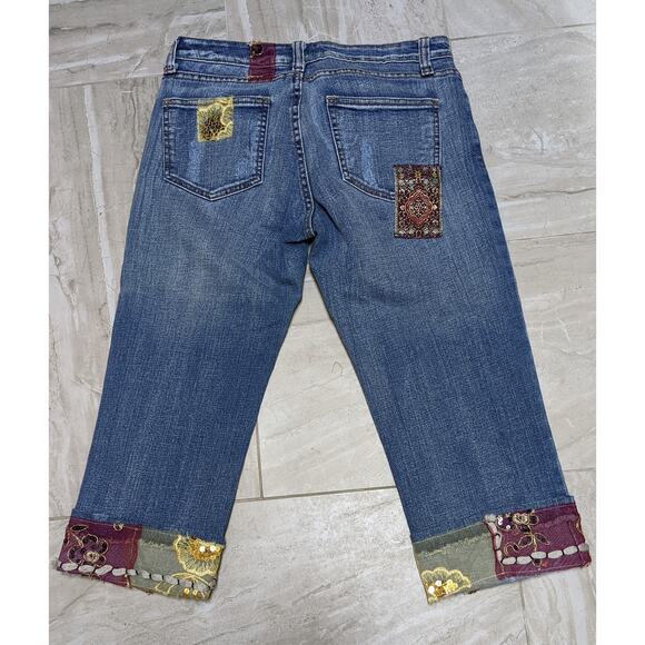 Atelier Denim Embroider Crop Jeans sz29 - Picture 2 of 4